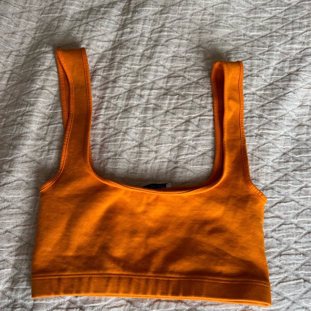 Zara neon orange tank